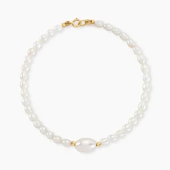 Bracelet Akil Or Jaune Perle De Culture