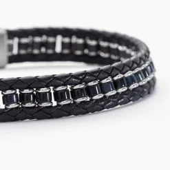 Bracelet Alassio Acier Blanc Oeil De Tigre