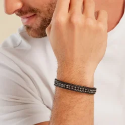 Bracelet Alassio Acier Blanc Oeil De Tigre