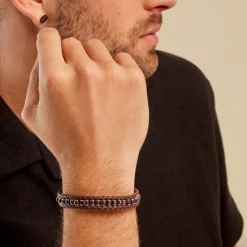 Bracelet Alassio Acier Blanc Pierre