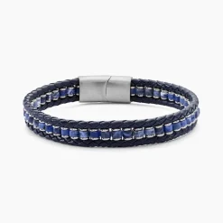 Bracelet Alassio Acier Blanc Sodalite