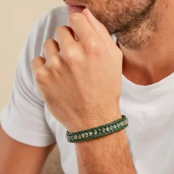 Bracelet Alassio Acier Blanc Turquoise