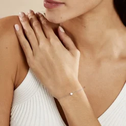 Bracelet Alda Argent Blanc Oxyde De Zirconium