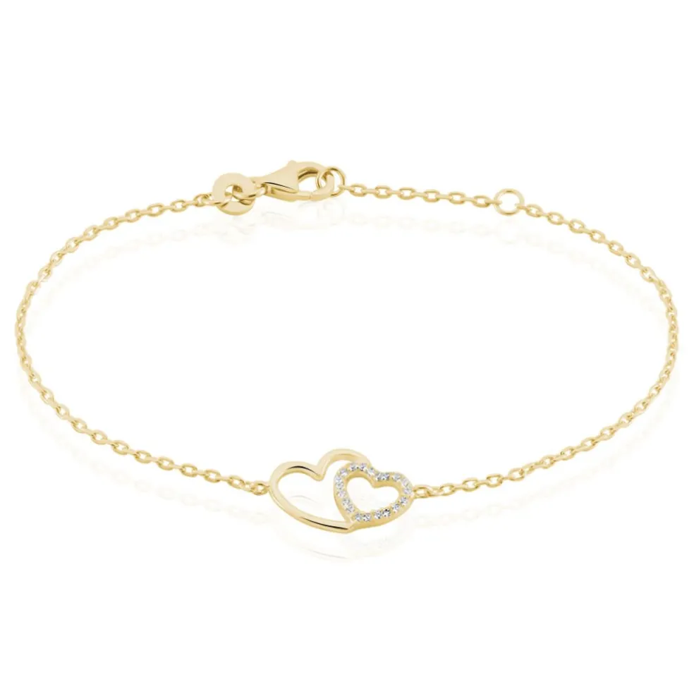 Bracelet Alexandra Plaqué Or Jaune Oxyde De Zirconium