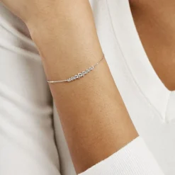 Bracelet Aliah Argent Blanc Oxyde De Zirconium