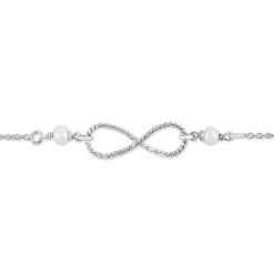 Bracelet Aliya Argent Blanc Pierre De Synthese