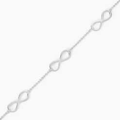 Bracelet Aliya Argent Blanc Rhodié