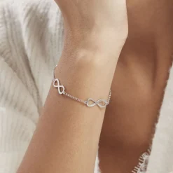 Bracelet Aliya Argent Blanc Rhodié