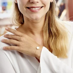 Bracelet Alyhana Plaqué Or Jaune Nacre