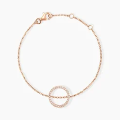 Bracelet Alysone Argent Rose Oxyde De Zirconium