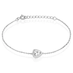 Bracelet Amantine Argent Blanc Oxyde De Zirconium