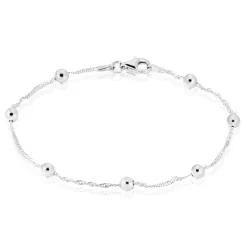 Bracelet Amarylis Argent Blanc
