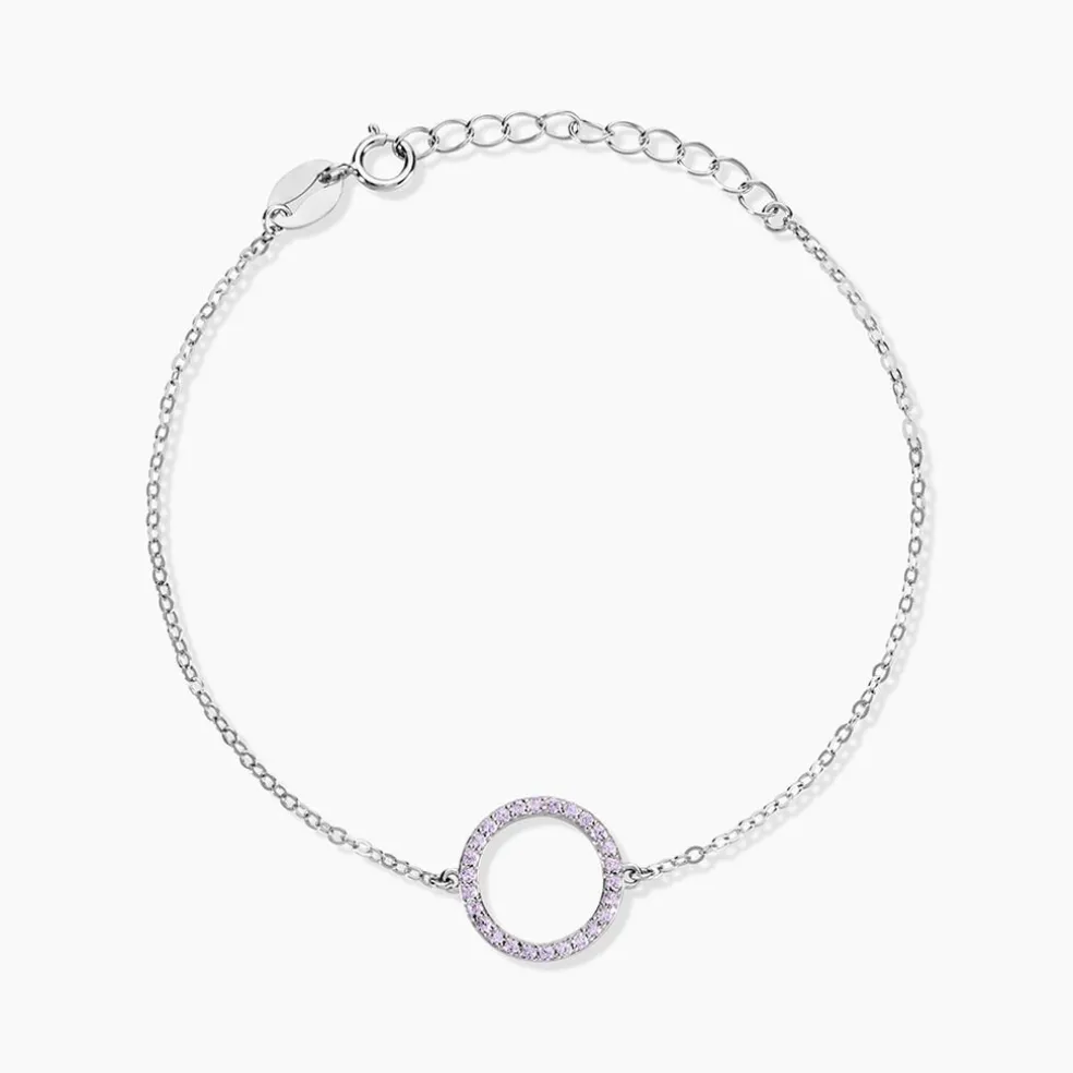 Bracelet Ambroisie Argent Blanc Oxyde De Zirconium