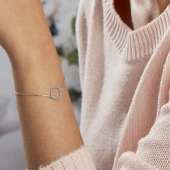 Bracelet Ambroisie Argent Blanc Oxyde De Zirconium