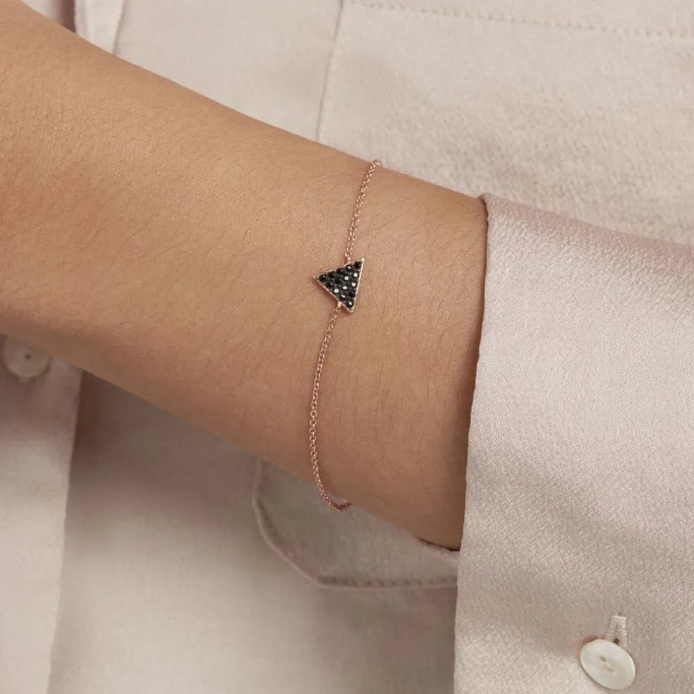 Bracelet Amellia Argent Rose Oxyde De Zirconium