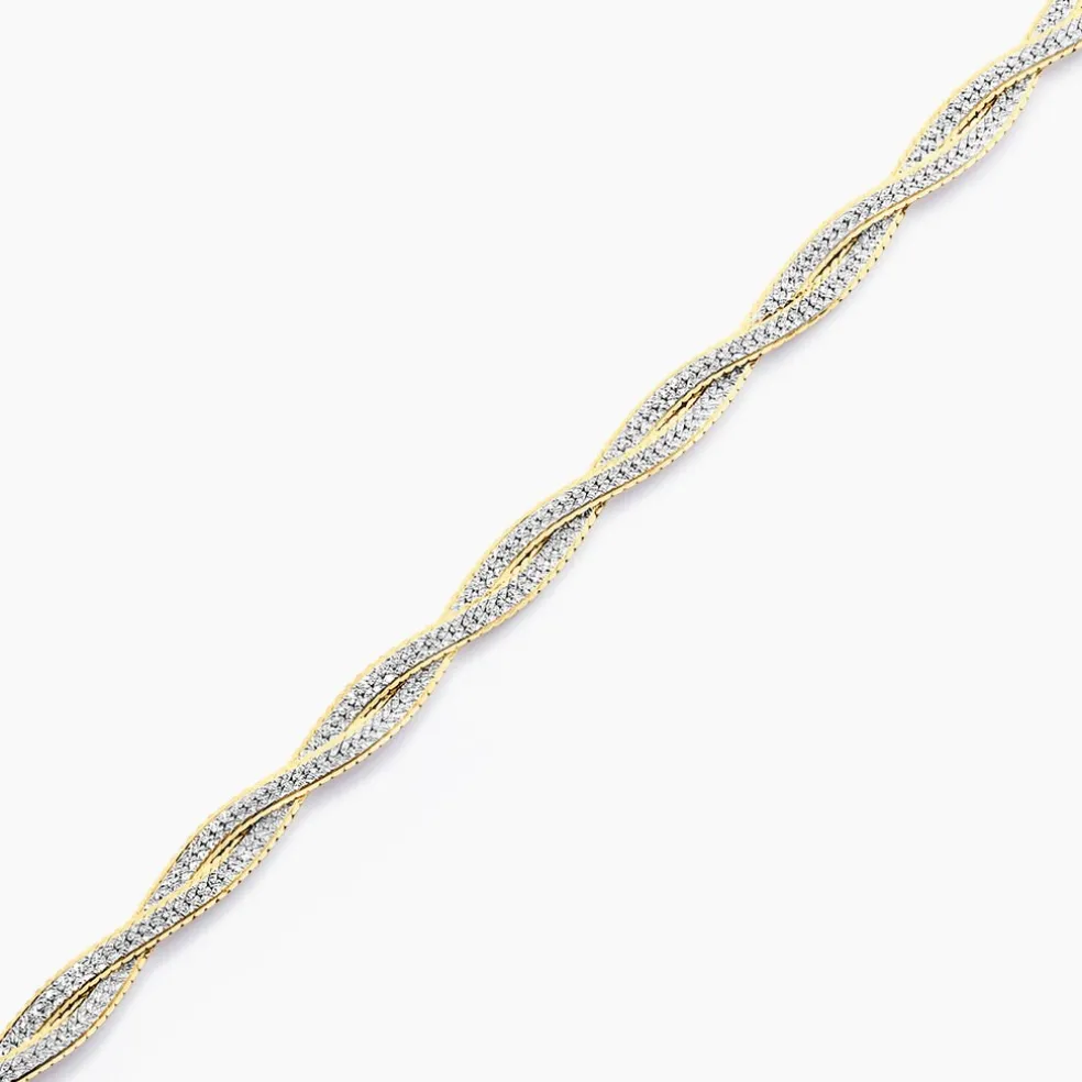 Bracelet Anaiz Argent Bicolore