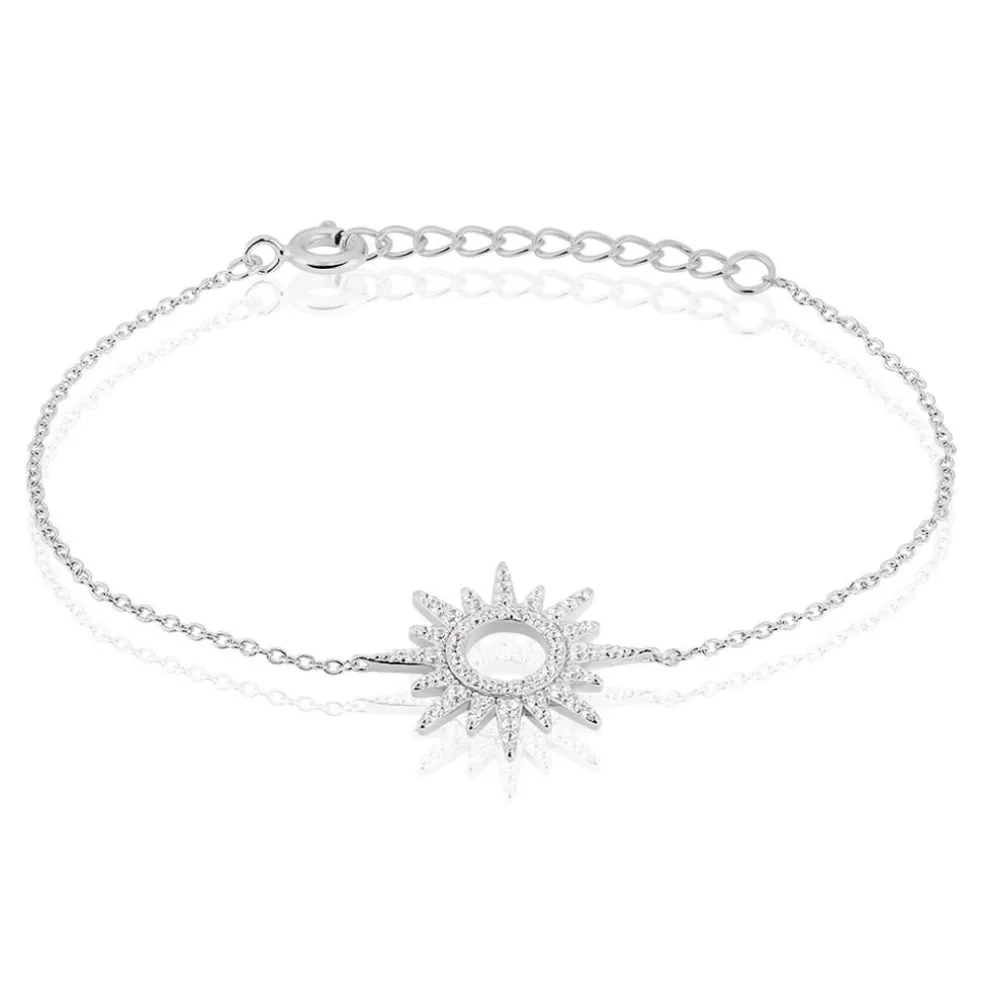 Bracelet Anaiz Argent Blanc Oxyde De Zirconium