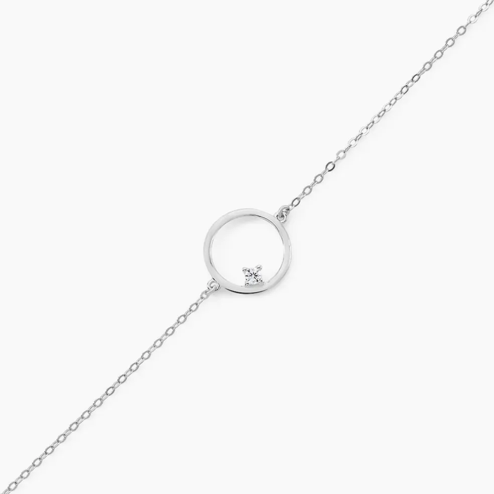 Bracelet Anas Argent Blanc Oxyde De Zirconium