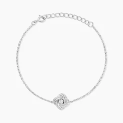 Bracelet Anasthase Argent Blanc Oxyde De Zirconium