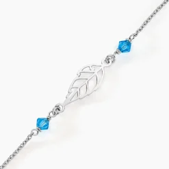 Bracelet Angelika Argent Blanc Pierre De Synthese