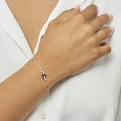 Bracelet Angie Or Blanc Saphir Diamant