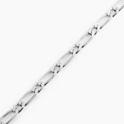 Bracelet Anilo Maille Alternee 1/1 Argent Blanc