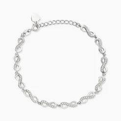 Bracelet Anka Argent Blanc Oxyde De Zirconium