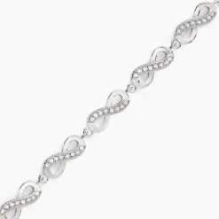 Bracelet Anka Argent Blanc Oxyde De Zirconium
