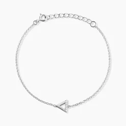Bracelet Anna Argent Blanc Oxyde De Zirconium
