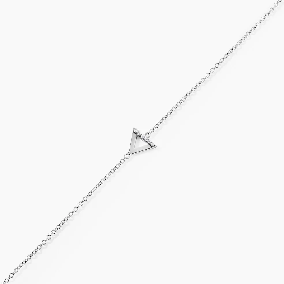 Bracelet Anna Argent Blanc Oxyde De Zirconium