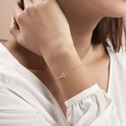 Bracelet Anna Argent Blanc Oxyde De Zirconium