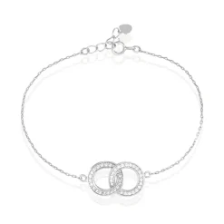 Bracelet Anne Argent Blanc Oxyde De Zirconium