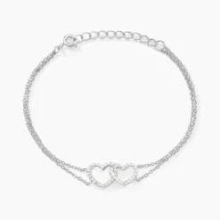 Bracelet Anne-ael Argent Blanc Oxyde De Zirconium