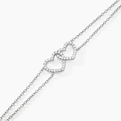 Bracelet Anne-ael Argent Blanc Oxyde De Zirconium