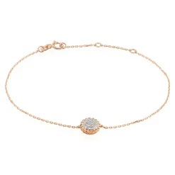 Bracelet Anne-laure Or Rose Diamant