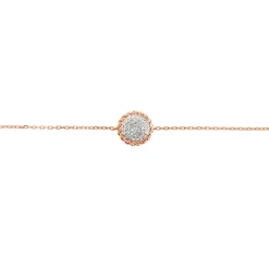 Bracelet Anne-laure Or Rose Diamant