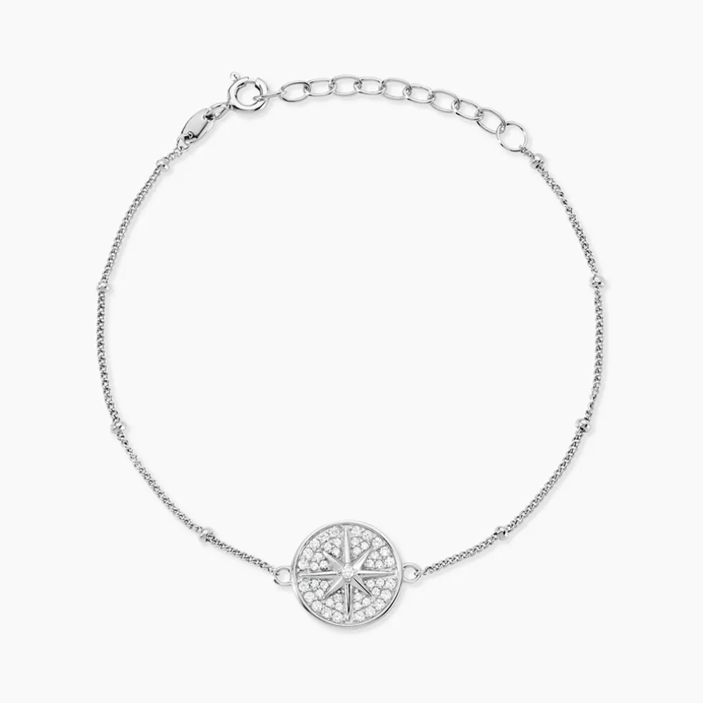 Bracelet Apollinaris Argent Blanc Oxyde De Zirconium