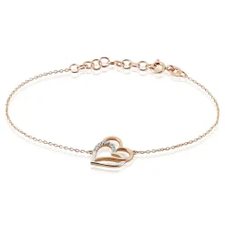 Bracelet Argent Bicolore Serapis Oxyde De Zirconium