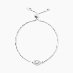 Bracelet Argent Blanc Andromeda Oxydes De Zirconium