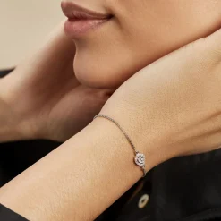 Bracelet Argent Blanc Andromeda Oxydes De Zirconium