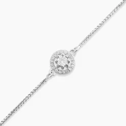 Bracelet Argent Blanc Angerona Oxydes De Zirconium