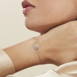 Bracelet Argent Blanc Angerona Oxydes De Zirconium