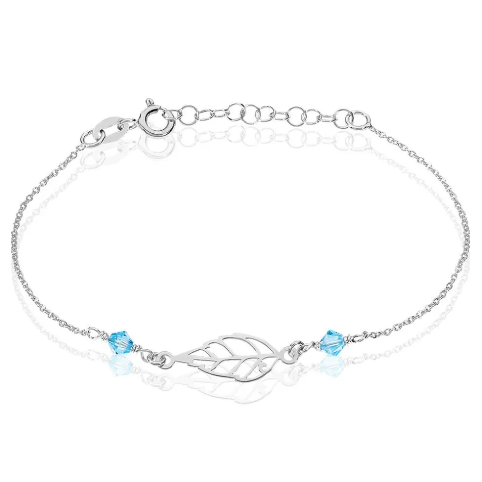 Bracelet Argent Blanc Angelika Pierres Synthetiques