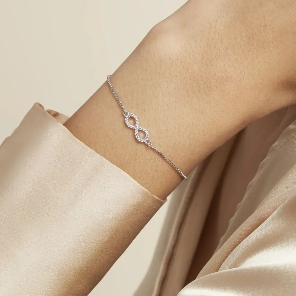 Bracelet Argent Blanc Anona Oxydes De Zirconium