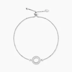 Bracelet Argent Blanc Anrai Oxydes De Zirconium