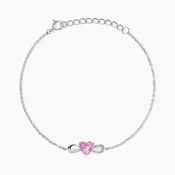 Bracelet Argent Blanc Atieno Oxyde De Zirconium