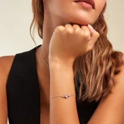 Bracelet Argent Blanc Atieno Oxyde De Zirconium