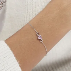 Bracelet Argent Blanc Atieno Oxyde De Zirconium