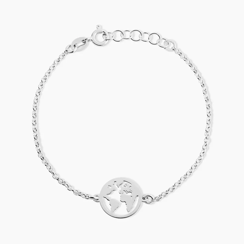 Bracelet Argent Blanc Colombina