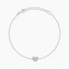 Bracelet Argent Blanc Deep In Love Oxyde De Zirconium